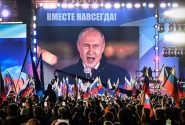 کنسرت و شادی روس‌ها در میدان سرخ به مناسبت گسترش مرزها در امتداد دریای سیاه