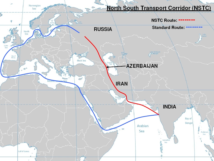 توانایی کریدور شمال -جنوب در بی اثر کردن تحریم‌های ایران و روسیه